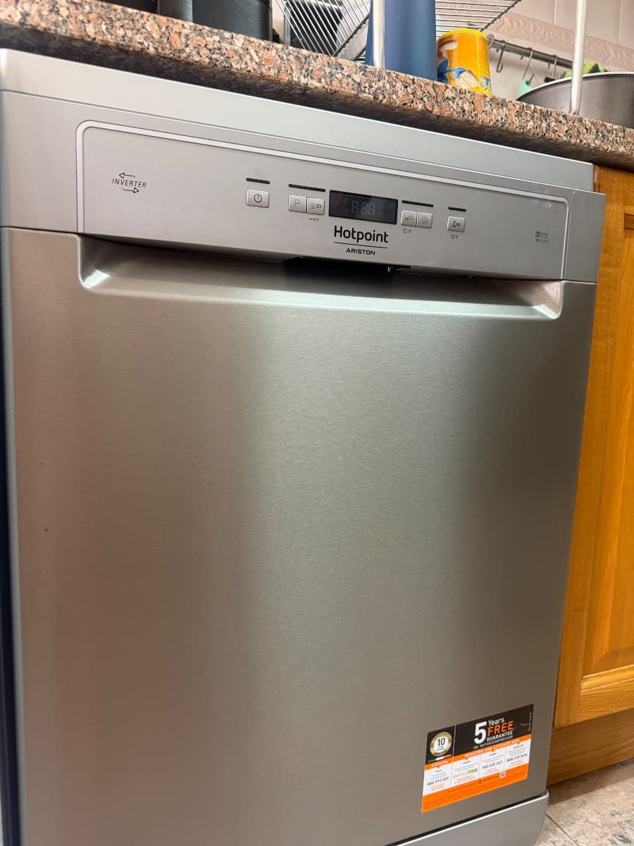 Máquina de Lavar Loiça Hotpoint Ariston Inverter 3D Zone Wash Inox
